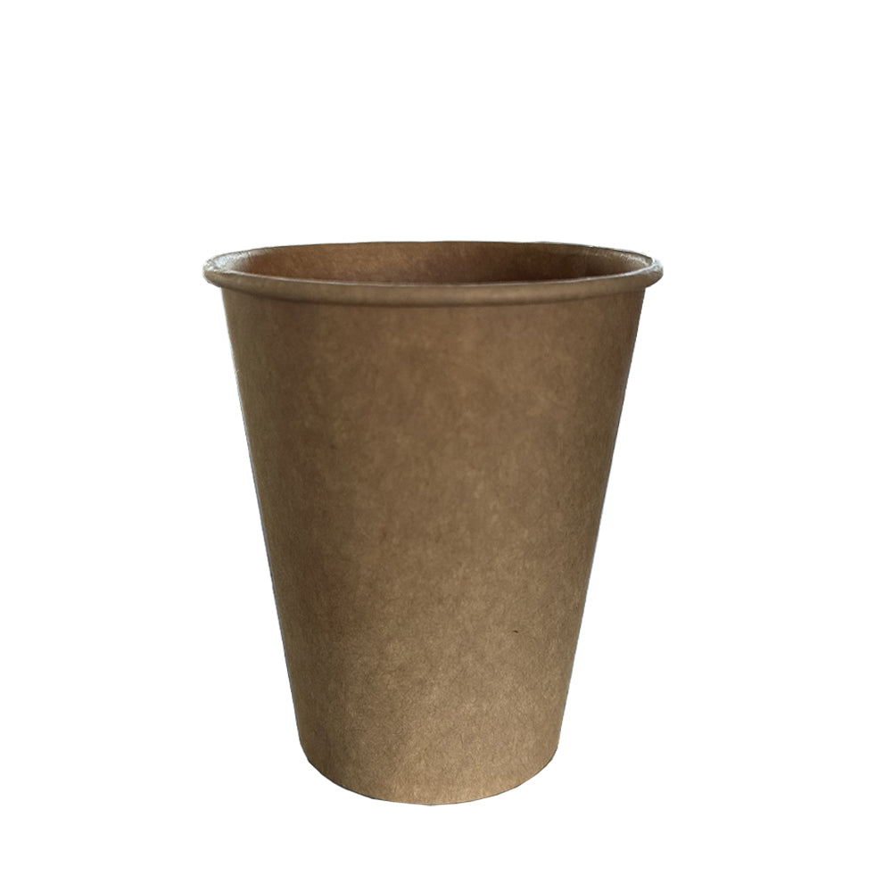 Kraft 8oz Single Wall Paper Cup - Propus Packaging