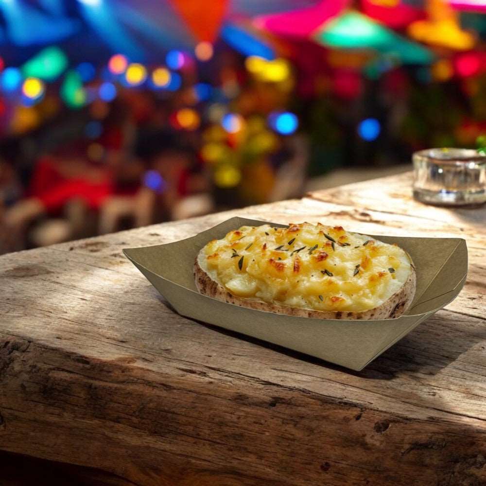 Kraft Food Tray 107x69x45mm Pack 1000 - Propus Packaging