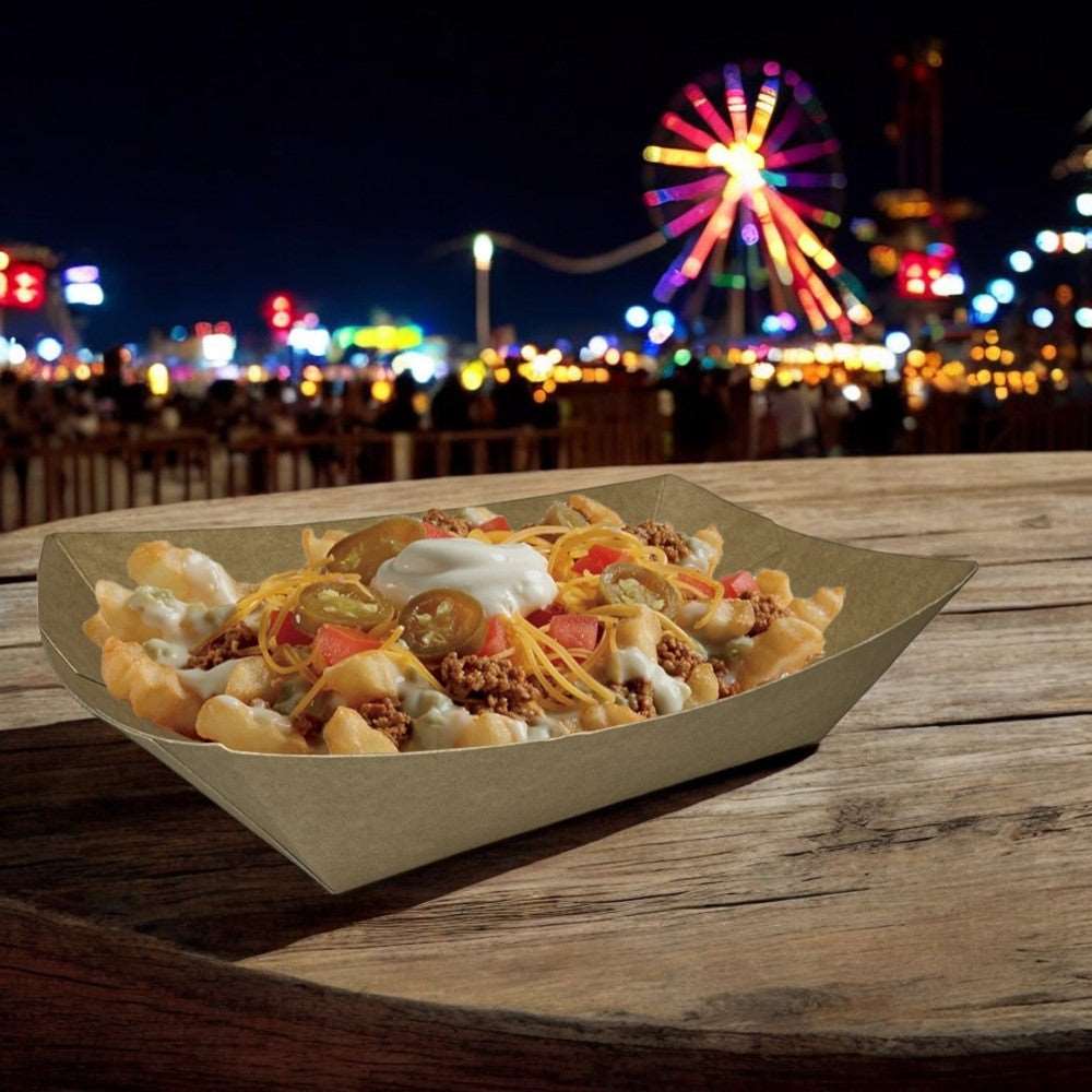 Kraft Food Tray 136x86x54mm Pack 500 - Propus Packaging