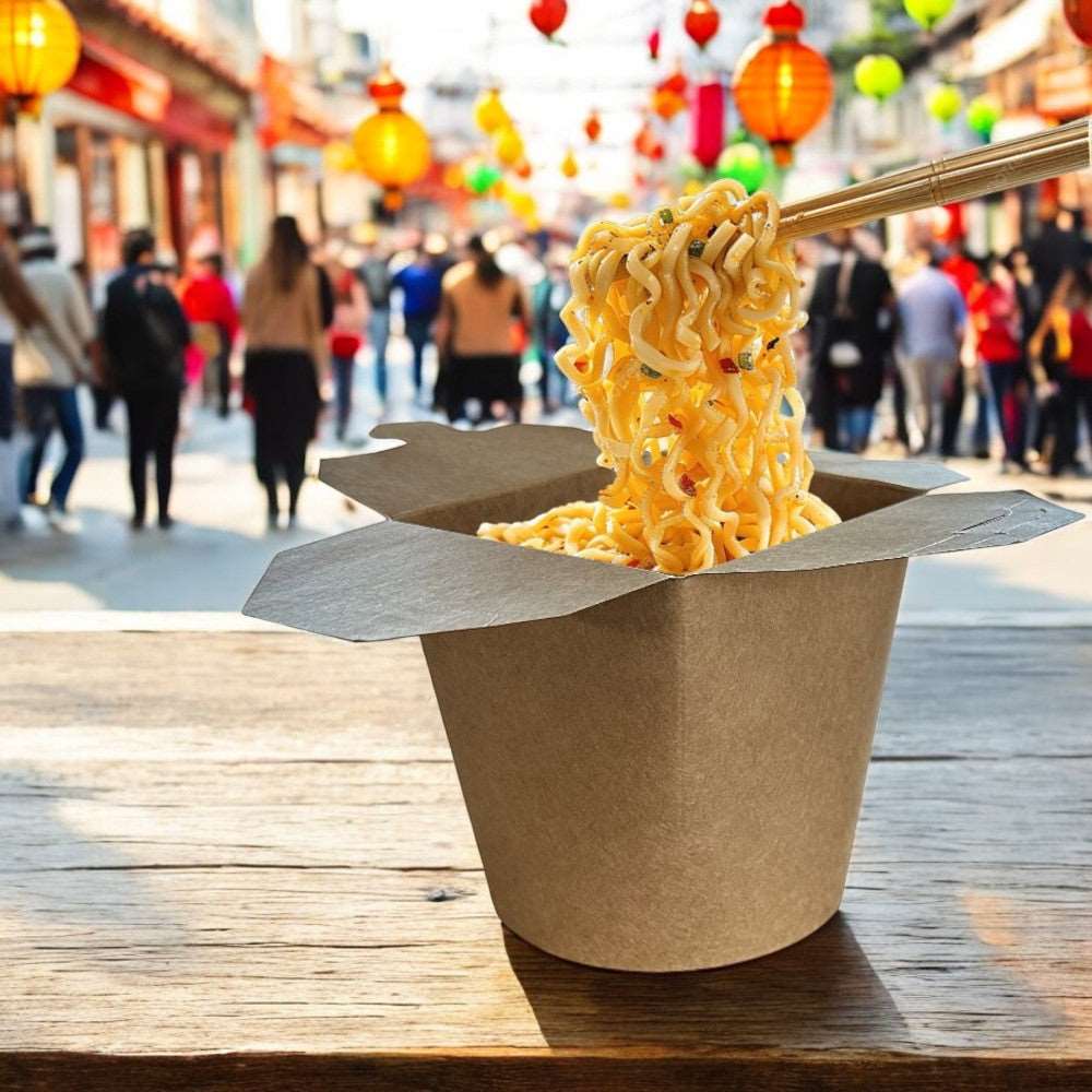 Kraft 26oz Round Noodle Box Pack 500 - Propus Packaging