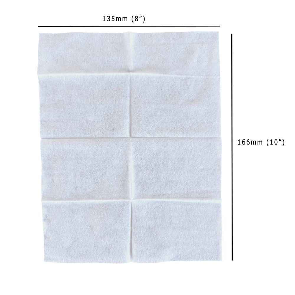 Large Lemon Scented Wipe 8x10" Dimensions - Propus Packaging