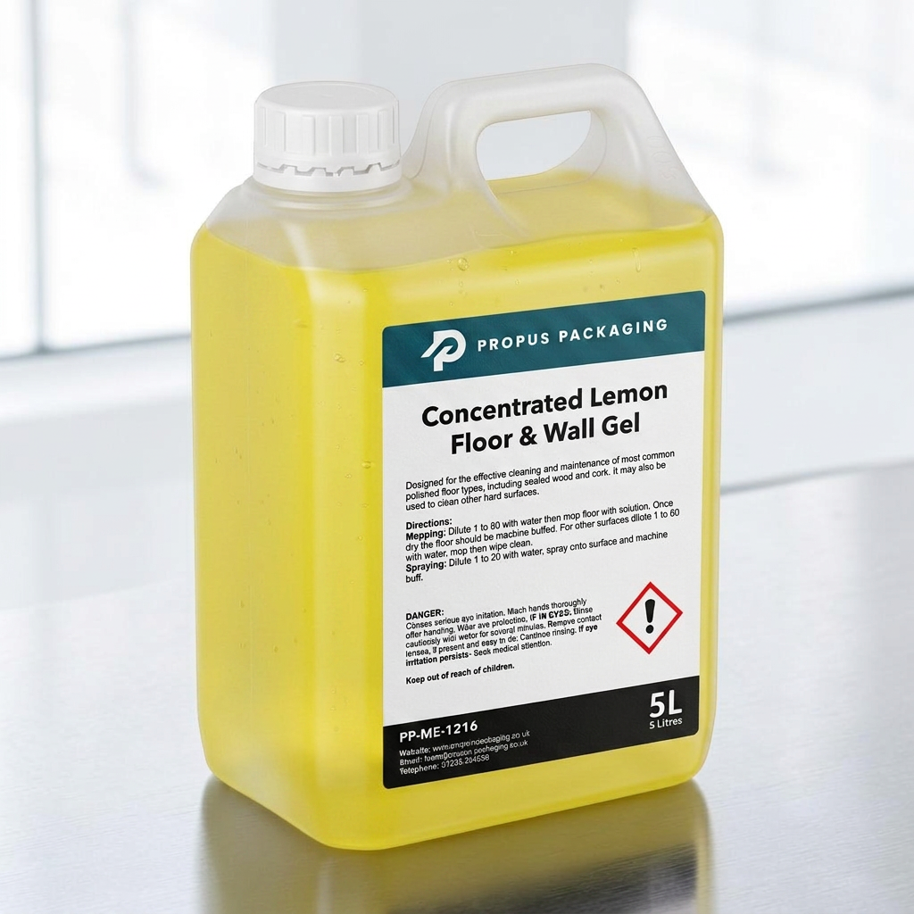 Concentrated Lemon Floor & Wall Gel 5L - Propus Packaging