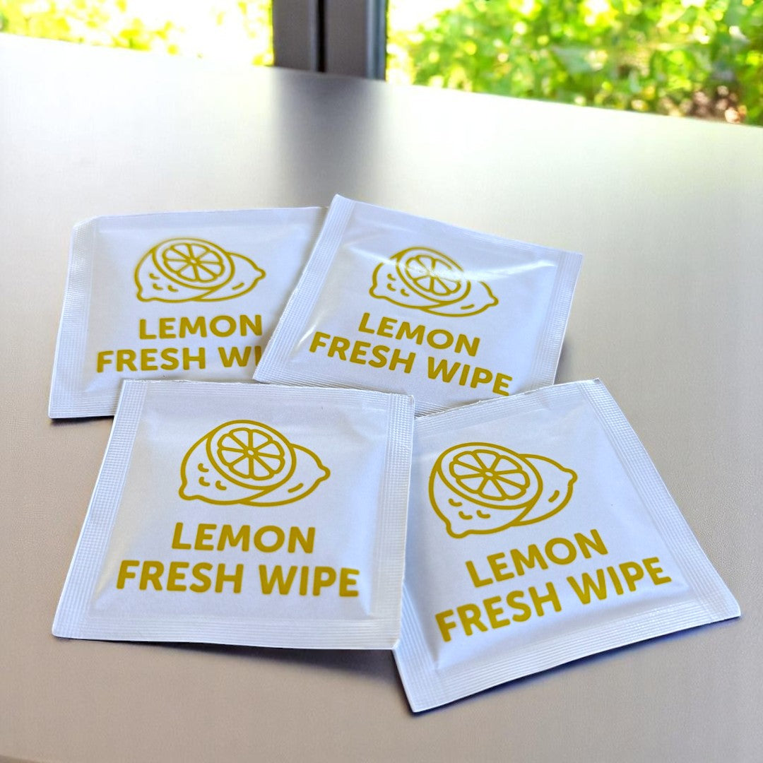 Lemon Fresh Wipe Sachets Pack - Propus Packaging
