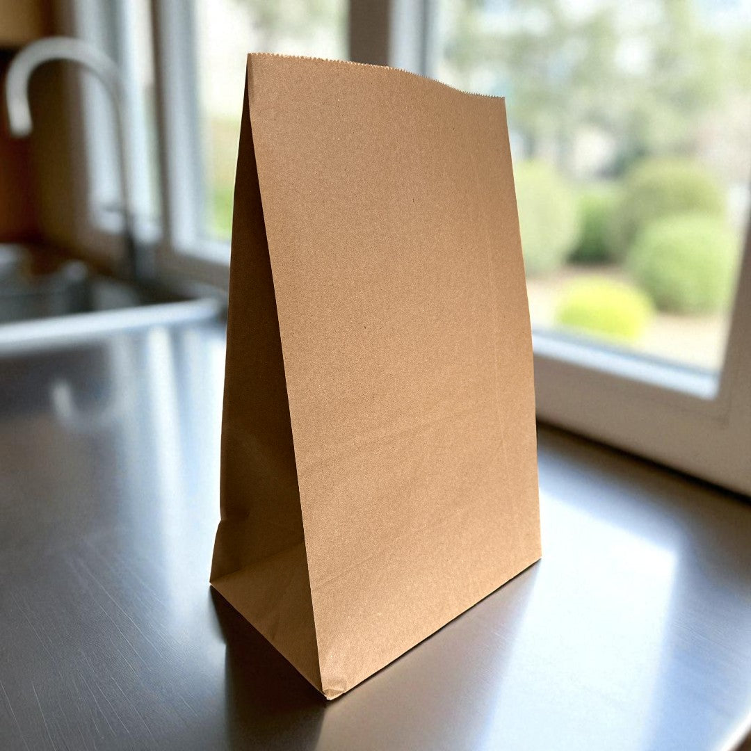 Medium Kraft Paper Grab Bag 250x160x400mm - Propus Packaging