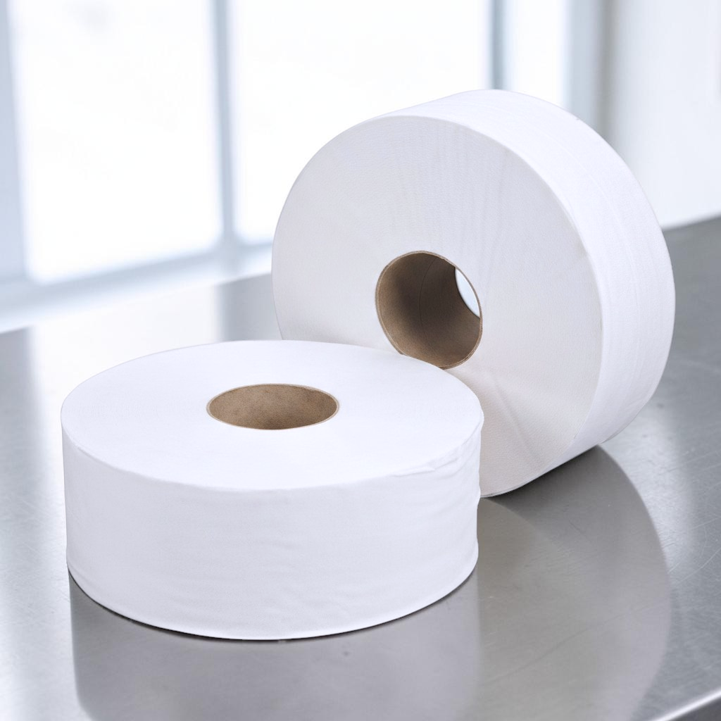 FK Mini Jumbo Toilet Rolls 150m 2-Ply 60mm Core - Propus Packaging