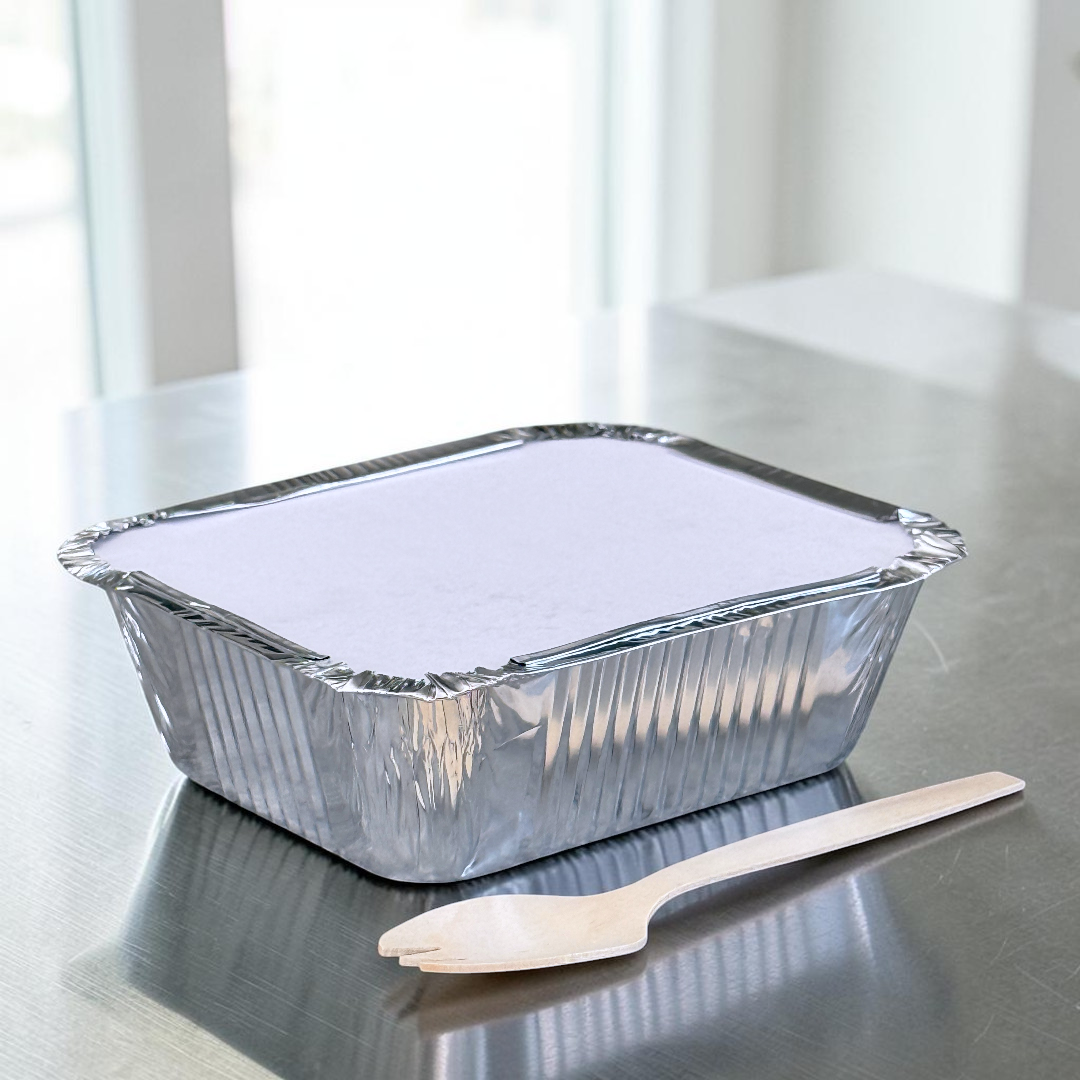 No.2 Aluminium Foil Container With Foil Lined Poly Board Lid - Propus Packaging