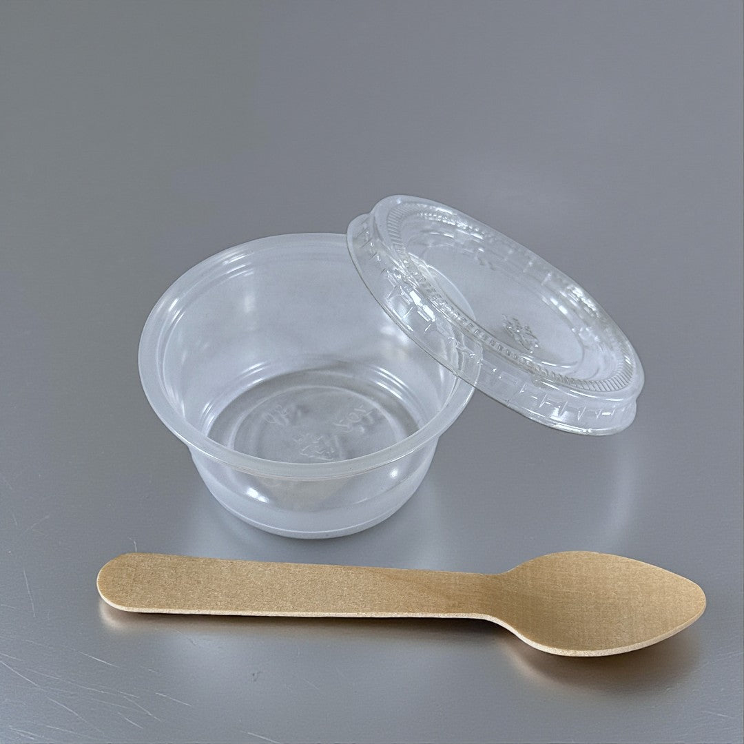 PET Clear 2oz Sauce Pot With Lid Overview - Propus Packaging