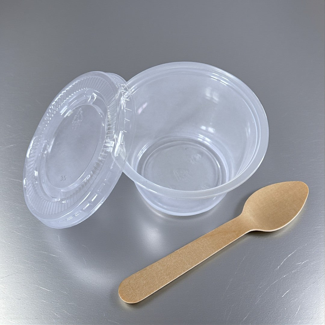 PET Clear 4oz Sauce Pots With Lid Overview - Propus Packaging