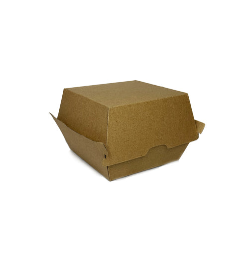 Kraft Clamshell Burger Box 105x102x85mm Pack 250 - Propus Packaging