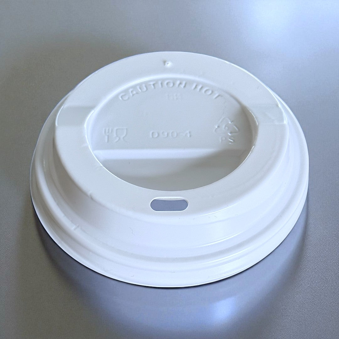 PS 90mm White Sip Lid For 12-16oz Paper Cup - Propus Packaging