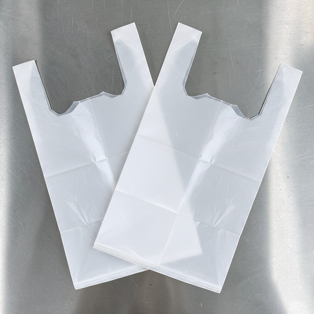 White HDPE Vest Carrier Bags - Propus Packaging