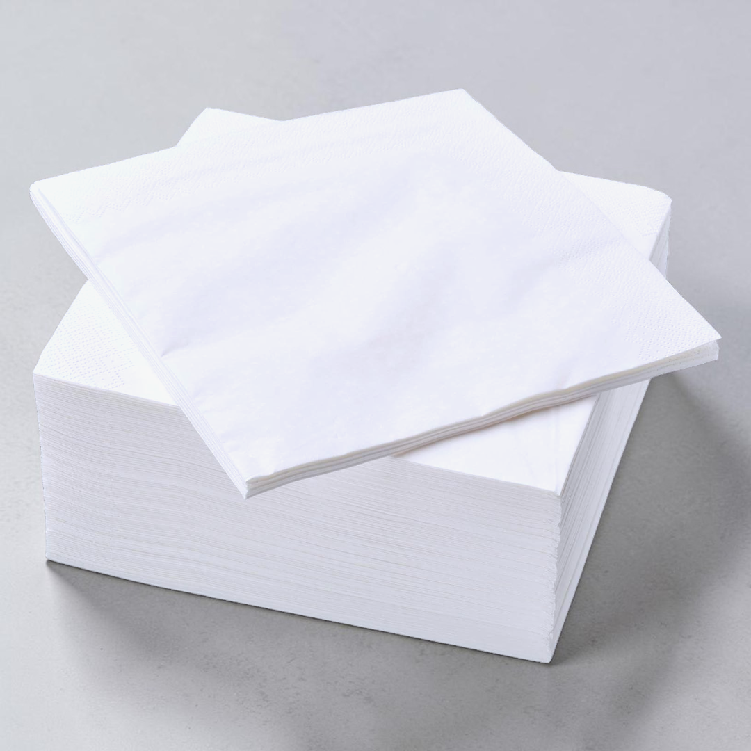 Premium White 2-Ply Paper Napkin 33x33cm 4 Fold - Propus Packaging