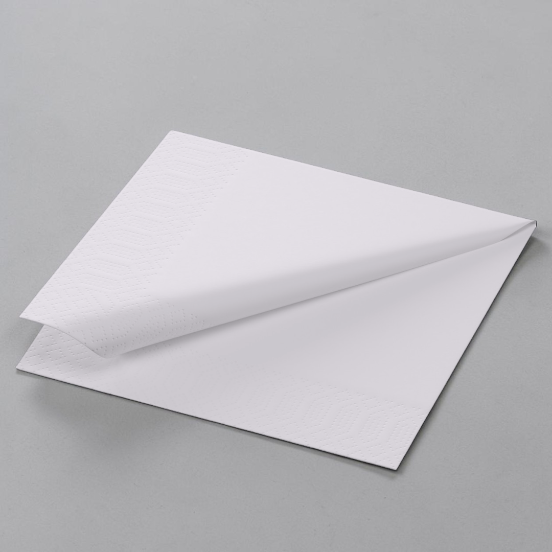 Premium White 2-Ply Paper Napkin 33x33cm 4 Folded - Propus Packaging