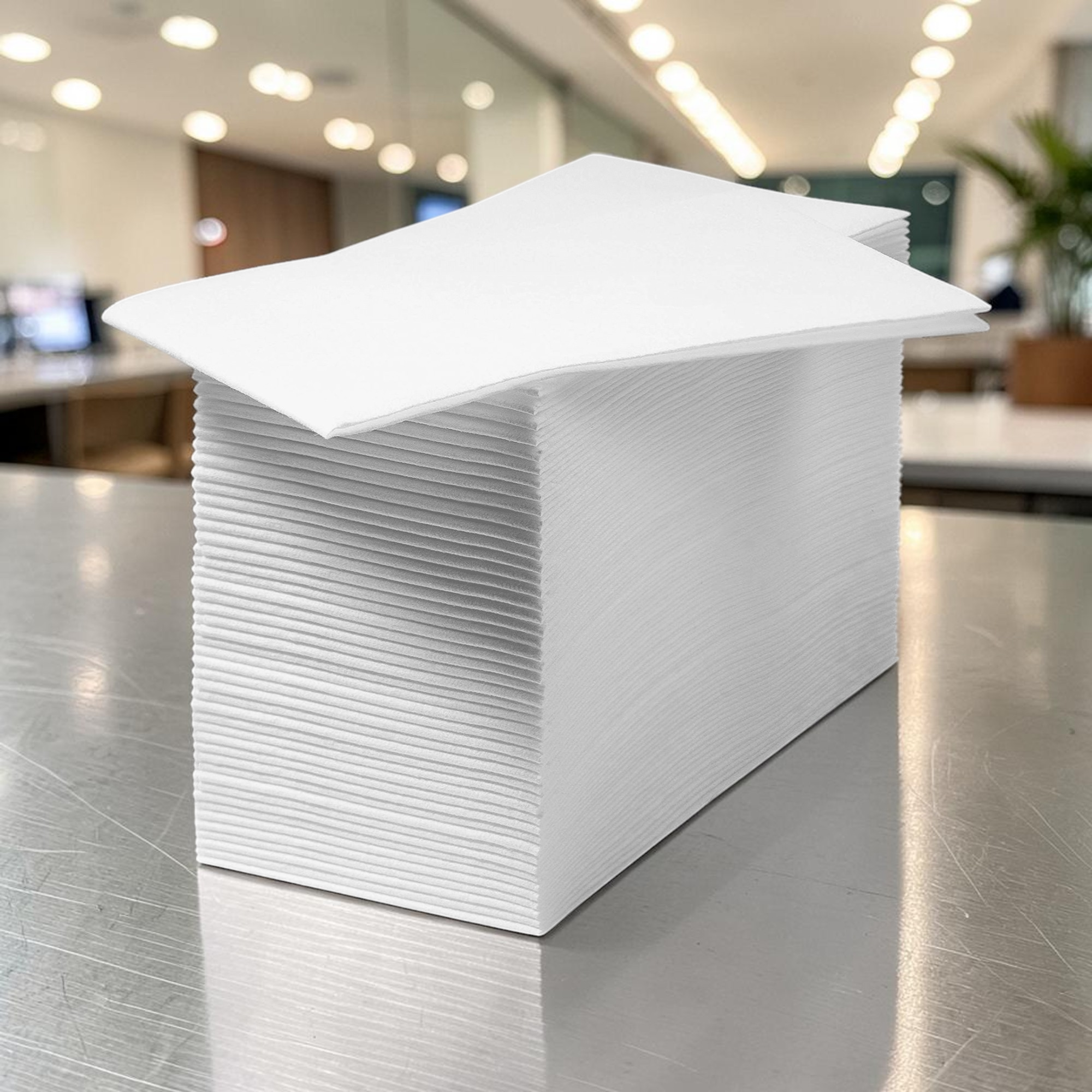 Premium White 2-Ply Paper Napkin 40x40cm 8 Fold Stacked - Propus Packaging
