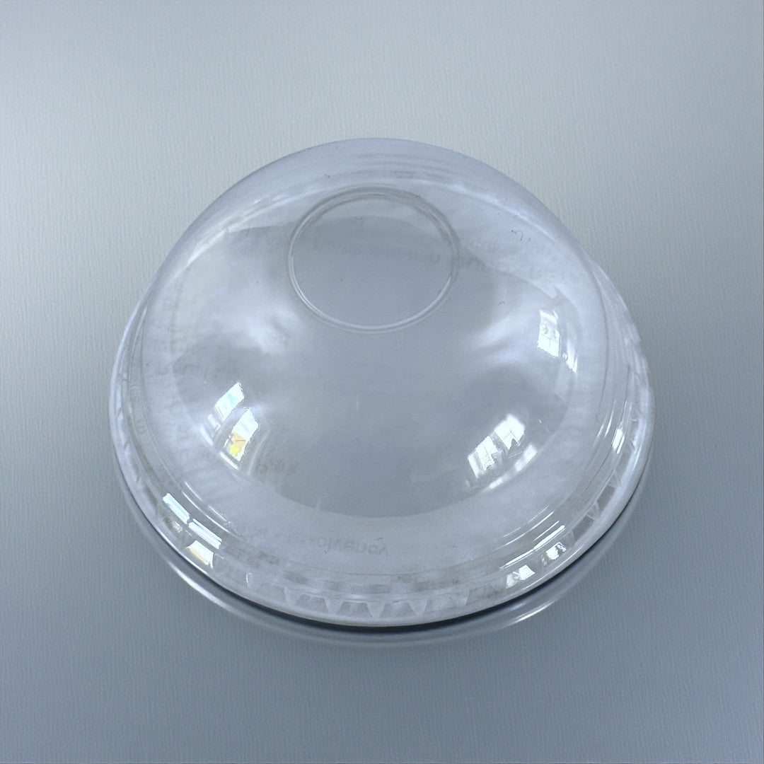 RPET Clear Dome Lid For 5oz Ice Cream Tub Top View - Propus Packaging