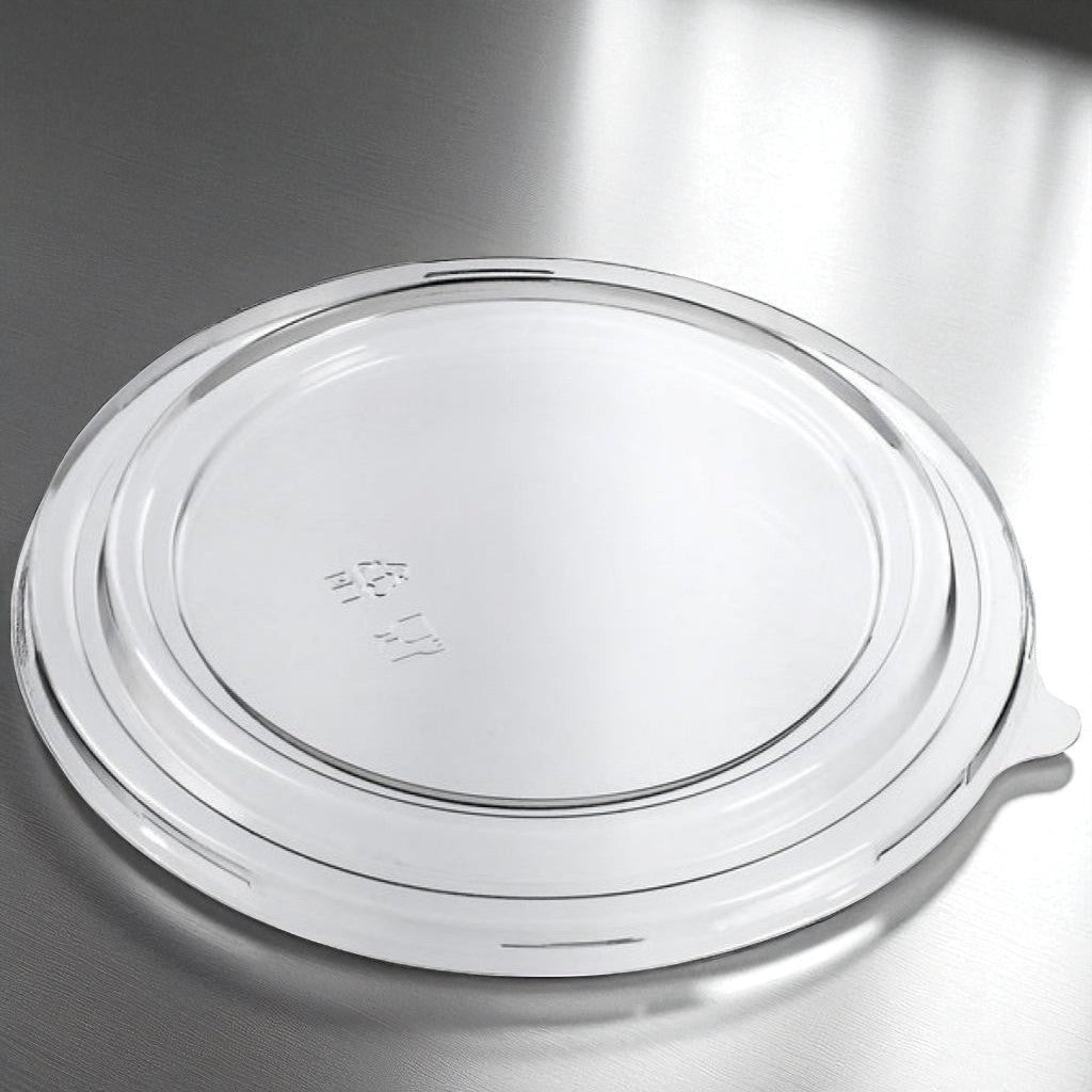 RPET Clear Lids For 185mm Round Salad Bowls - Propus Packaging