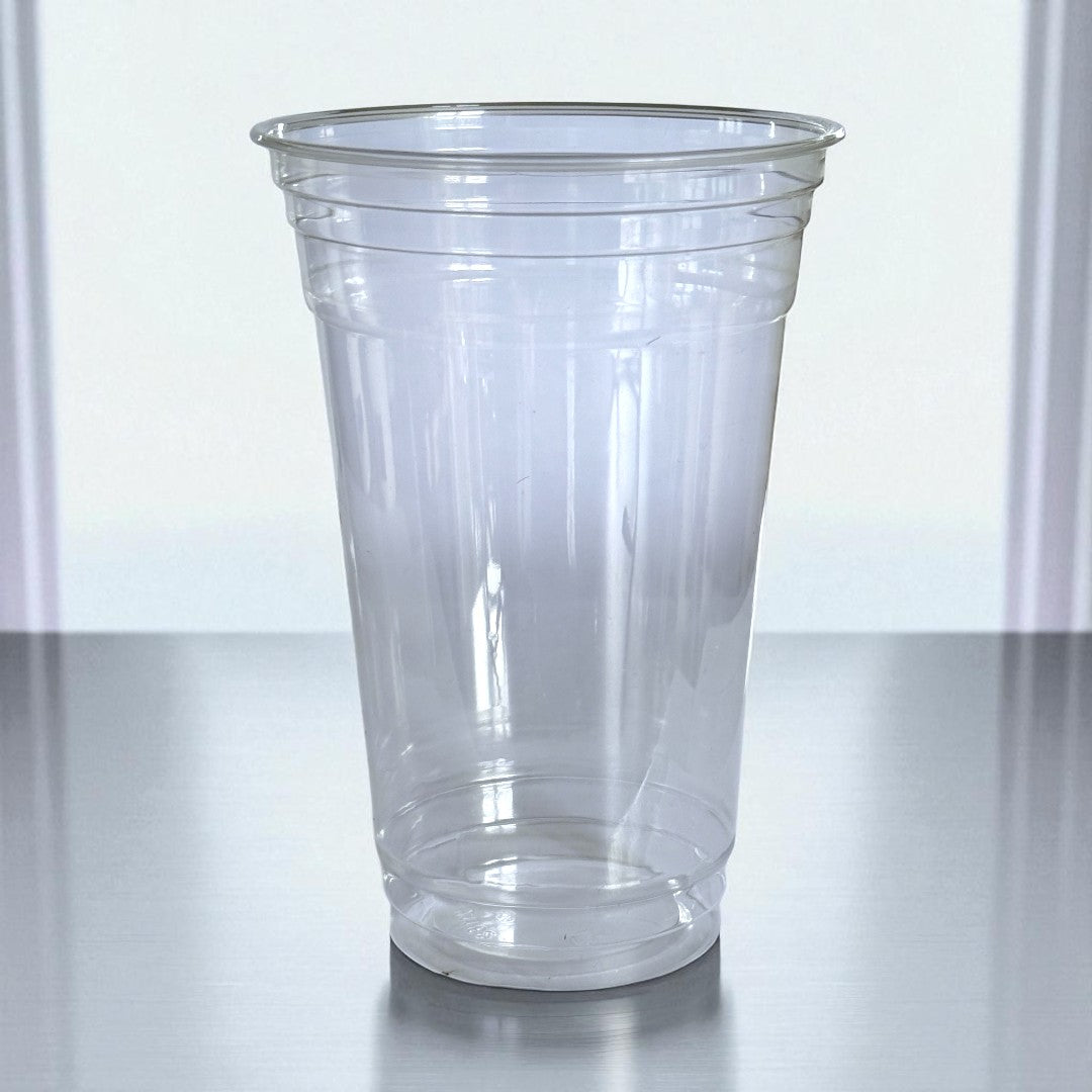 RPET Clear Smoothie Cups 20oz Side - Propus Packaging