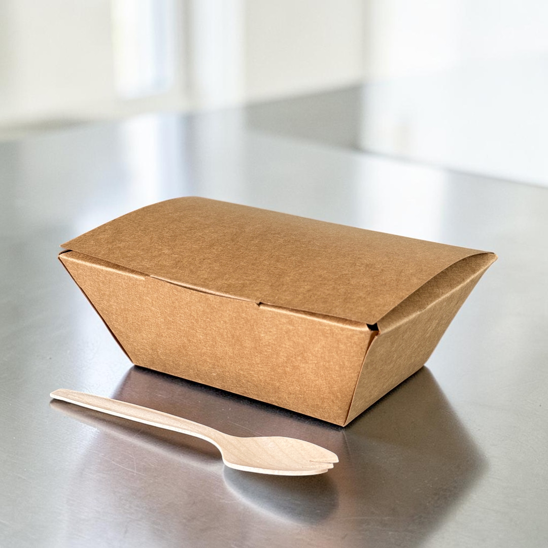 Small Kraft Meal Box Closed - Propus Packaging