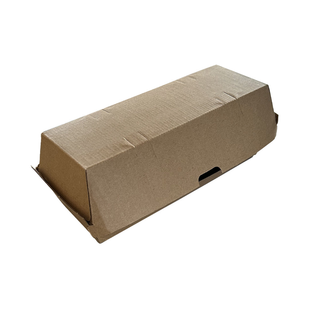 Kraft Clamshell Meal Box 208x70x78mm Pack 200 - Propus Packaging