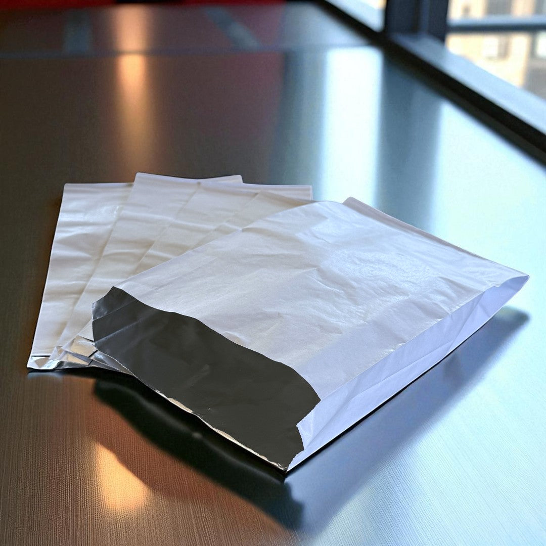 White 12" Foil Lined Hot Food Bags 290x175mm - Propus Packaging