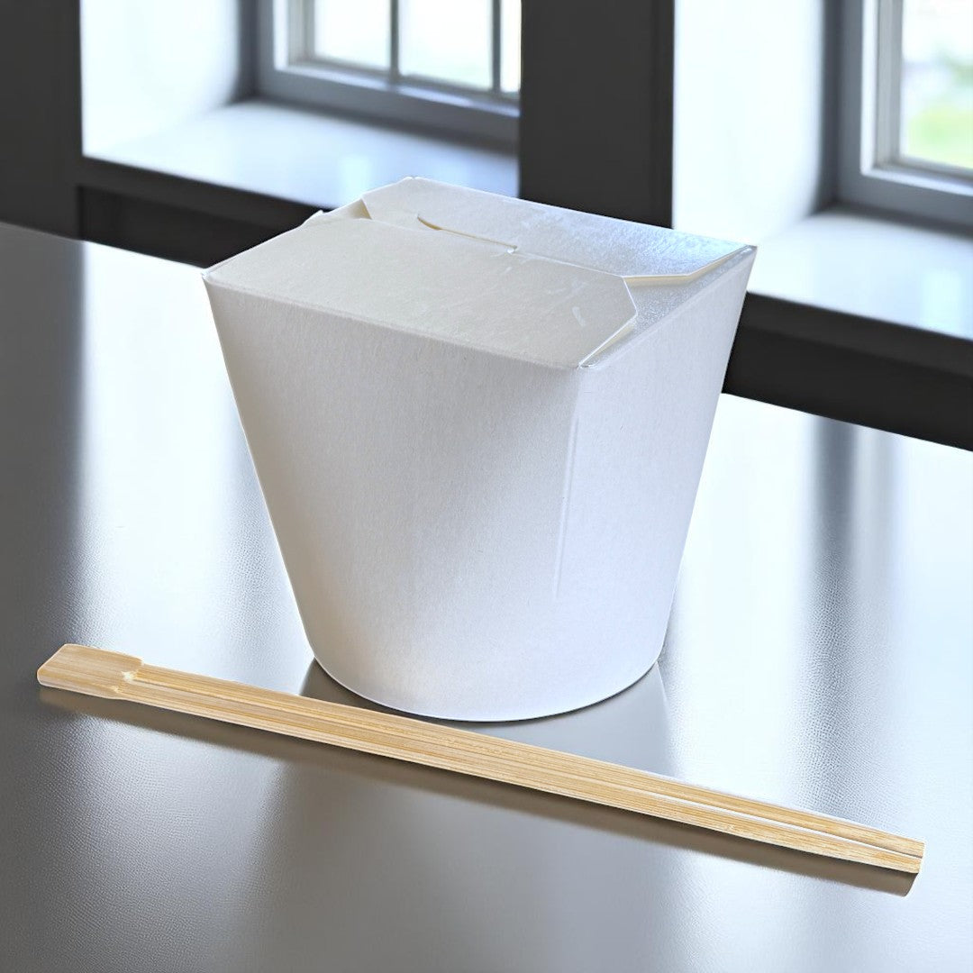 White 26oz Round Noodle Box - Propus Packaging