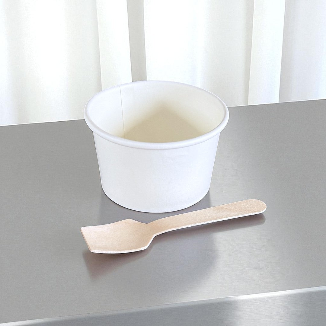 White 3.5oz Ice Cream Tub - Propus Packaging