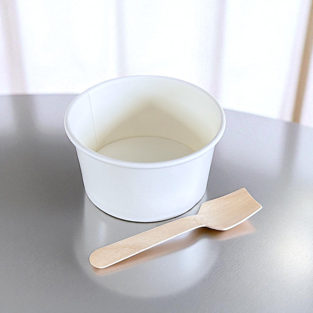 White 5oz Ice Cream Tub - Propus Packaging