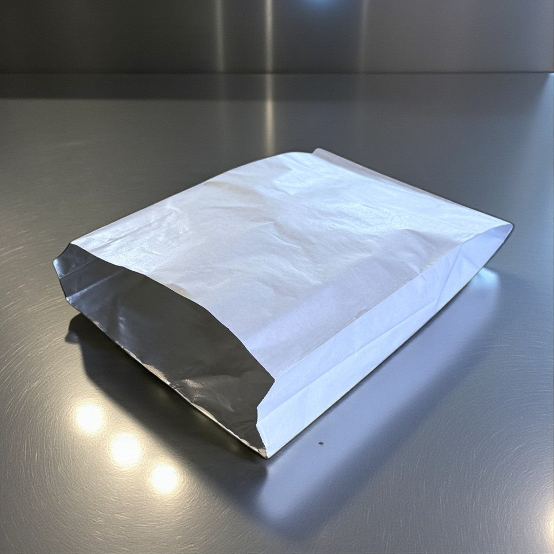 White 8" Foil Lined Hot Food Bags 205x175mm - Propus Packaging