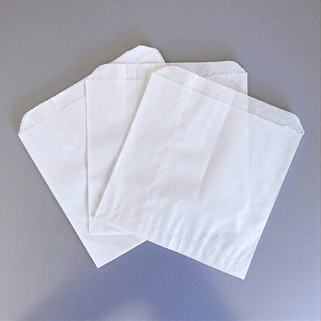 White Greaseproof Paper Bag 7X7 Show - Propus Packaging