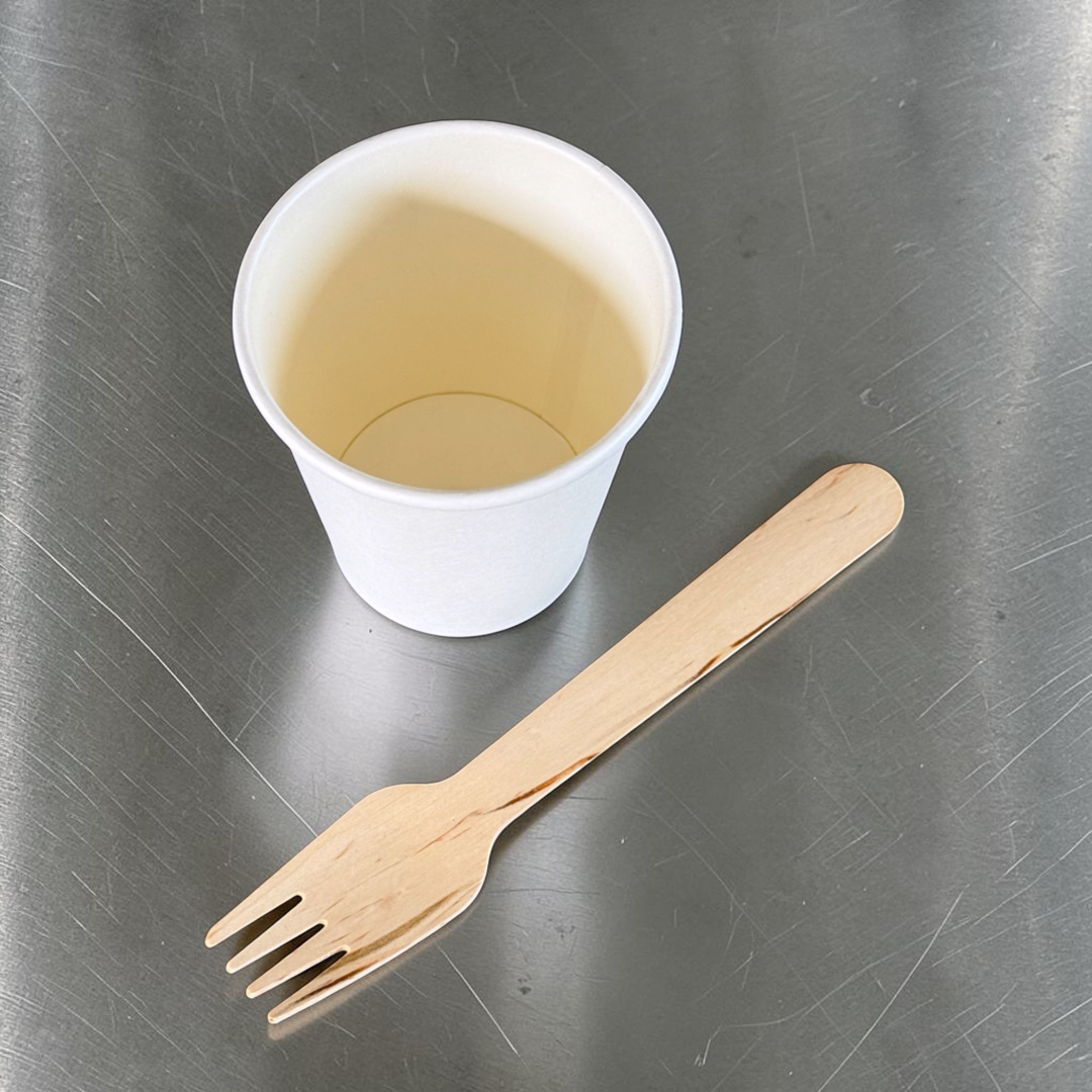 White Kraft 7oz Sauce & Portion Pot 73x75mm Overview - Propus Packaging