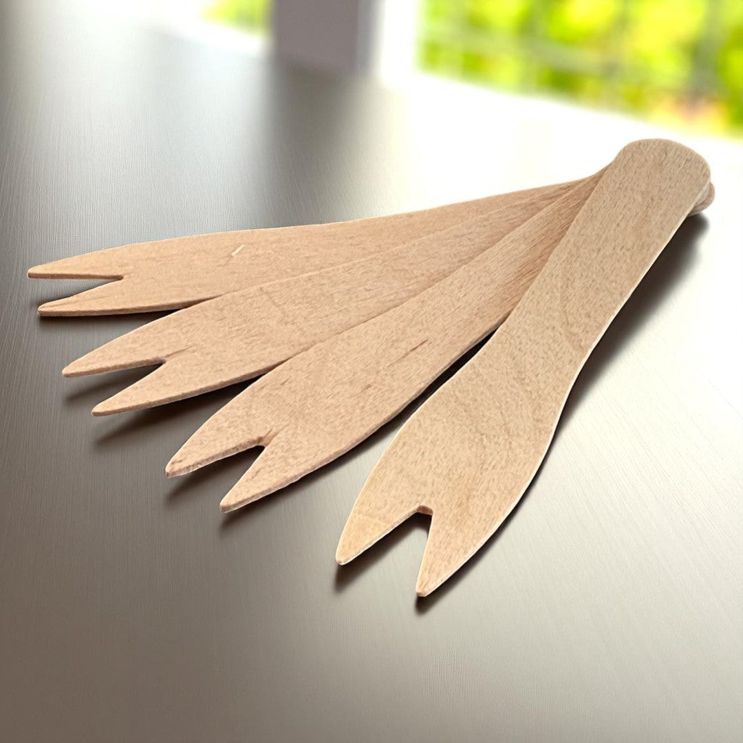 Wooden Chip Forks 90mm - Propus Packaging