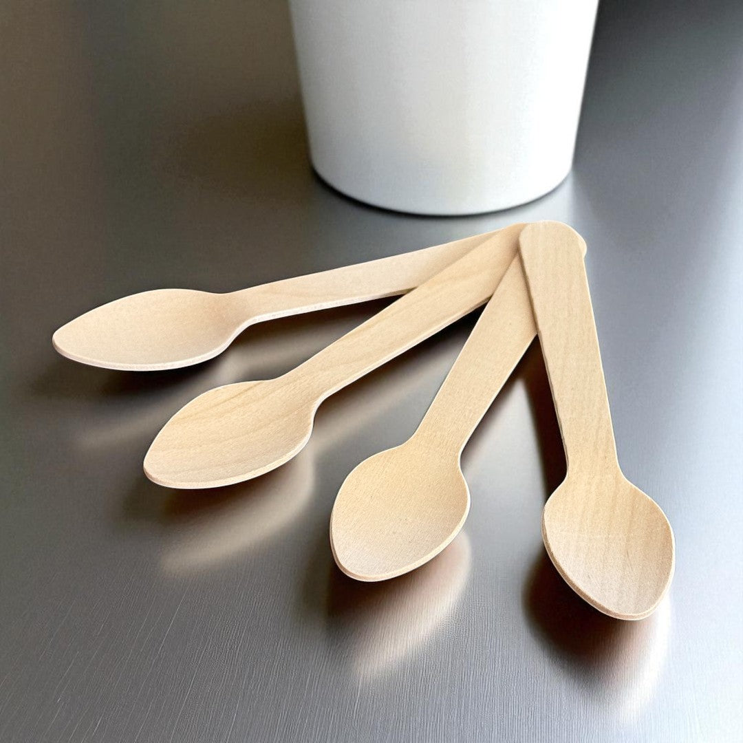 Wooden Teaspoons 110mm - Propus Packaging